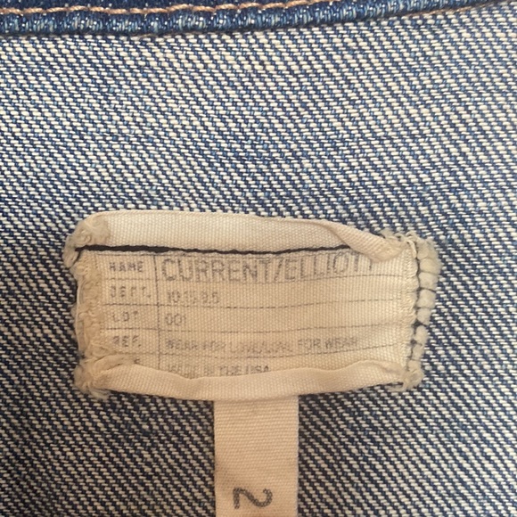 Current/Elliott Jean Jacket Size 2 - Picture 3 of 4